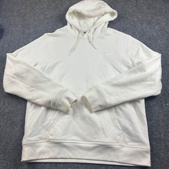 Nike Other - NIKE Men’s White Hoodie White Swoosh Sweatshirt size: Large